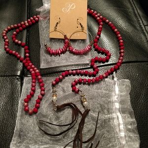 Plunder Necklace and Earrings Set